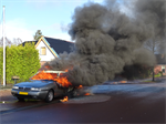 Prio 1 Brand Wegvervoer Auto Piterpolle Twijzel